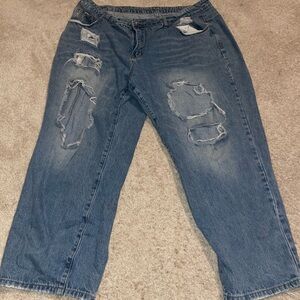 Distressed Blue Women's Jeans